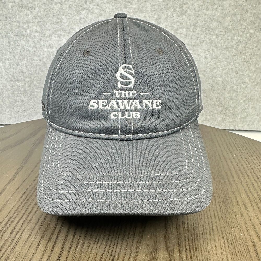 The Seawane Club Baseball Cap Men's L/XL A-Flex Gray Polyester Embroidered - Picture 1 of 10